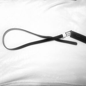 Carlisle Black & White Belt With Silver Buckle NWT